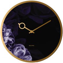 Eclipse Klok Flower blauw 40cm