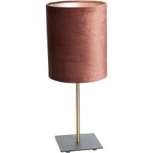 Trendhopper Tafellamp Sky incl. kap &#2013265944;18/h22 velvet Chocolate Brown