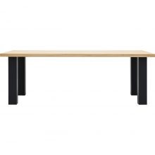 Trendhopper Eettafel Aspen met 4 metalen poten