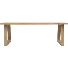 Trendhopper Eettafel Aspen met poot eiken schuin