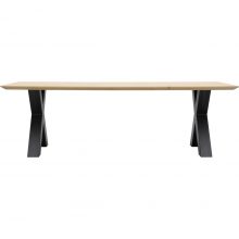 Trendhopper Eettafel Conroe met metalen X-poot