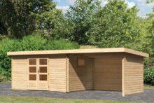 Woodfeeling | Tuinhuis Trittau 5 met Overkapping 3,3 Zij- en Achterwand