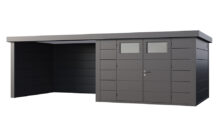 Telluria | Tuinhuis Eleganto 3030 met Overkapping Lounge XL | Links | Antraciet