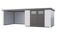 Telluria | Tuinhuis Eleganto 3030 met Overkapping Lounge XL | Links | Wit