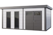 Telluria | Tuinhuis Eleganto 5436 PLUS | Wit-Antraciet