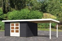 Woodfeeling | Tuinhuis Bastrup 7 met Overkapping 3,0 | Antraciet