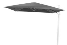 4 Seasons Outdoor | Zweefparasol Siesta 300 x 300 cm | Wit-Charcoal