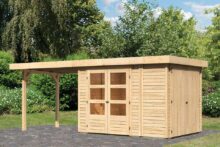 Woodfeeling | Tuinhuis Retola 2 met Overkapping 2,8 en Opslagruimte