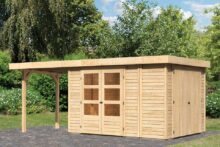 Woodfeeling | Tuinhuis Retola 4 met Overkapping 2,4 en Opslagruimte