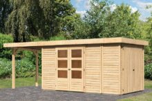 Woodfeeling | Tuinhuis Retola 5 met Overkapping 2,4 en Opslagruimte