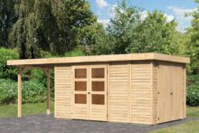 Woodfeeling | Tuinhuis Retola 6 met Overkapping 2,4 en Opslagruimte