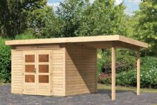 Woodfeeling | Tuinhuis Kandern 6 met Overkapping 2,6 | Onbehandeld