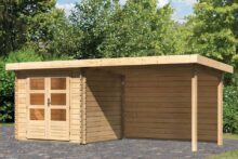 Woodfeeling | Tuinhuis Bastrup 2 met Overkapping 3,0 en Achterwand