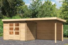 Woodfeeling | Tuinhuis Bastrup 3 met Overkapping 3,0 en Achterwand