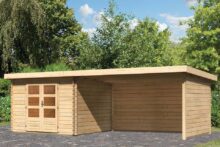 Woodfeeling | Tuinhuis Bastrup 5 met Overkapping 4,0, Zij- en Achterwand