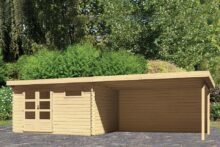 Woodfeeling | Tuinhuis Bastrup 8 met Overkapping 4,0 en Achterwand