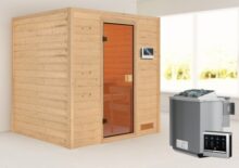 Woodfeeling | Sauna Adelina | Biokachel 4,5 kW Externe Bediening