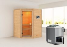 Woodfeeling | Sauna Antonia | Biokachel 4,5 kW Externe Bediening