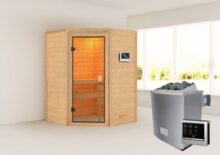 Woodfeeling | Sauna Antonia | Kachel 4,5 kW Externe Bediening