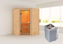 Woodfeeling | Sauna Antonia | Kachel 4,5 kW Geïntegreerde Bediening