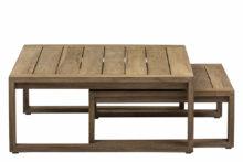 Apple Bee | Koffietafel Antigua 80 x 80 x 38 cm en 60 x 60 x 31 cm | Coastal Teak