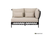 Apple Bee | Loungebank Pure 2-zits Links | Black Grey