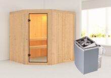 Woodfeeling | Sauna Bodo | Kachel 4,5 kW Geïntegreerde Bediening