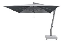 Borek | Zweefparasol Capri 350 x 350 cm Grafiet| Batyline Zwart