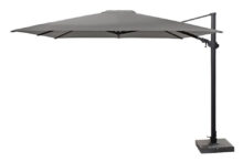 4 Seasons Outdoor | Zweefparasol Siesta Premium 300 x 300 cm | Antraciet-Charcoal