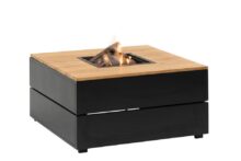 Cosi | Vuurhaard Cosipure 100 | Black Frame | Teak Top