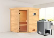 Woodfeeling | Sauna Elea | Biokachel 4,5 kW Externe Bediening