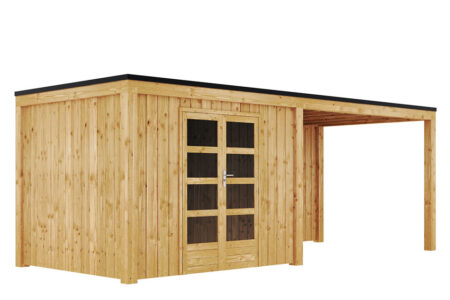 Duxwood | Tuinhuis Garden Design 140 | 300 x 250 cm met Luifel 350 cm | Vuren