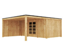 Duxwood | Tuinhuis Garden Design 140 | 500 x 300 cm met Luifel 300 cm | Vuren