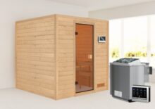 Woodfeeling | Sauna Jara | Biokachel 4,5 kW Externe Bediening