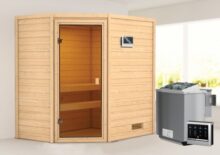 Woodfeeling | Sauna Jella | Biokachel 4,5 kW Externe Bediening