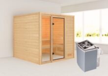 Woodfeeling | Sauna Jutta | Kachel 9 kW Geïntegreerde Bediening