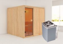 Woodfeeling | Sauna Oulu | Kachel 9 kW Geïntegreerde Bediening