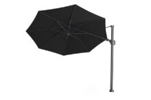 Platinum | Zweefparasol Challenger T² Ø350 cm | Zwart