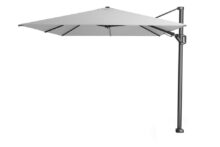 Platinum | Zweefparasol Challenger T² 350 x 260 cm | Lichtgrijs