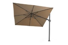 Platinum | Zweefparasol Challenger T² 300 x 300 cm | Taupe