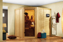 Karibu | Sauna Siirin | Deur Bronzeglas