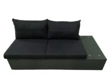 Fonteyn | Loungebank 2-Zits Links Salou | Dark Grey