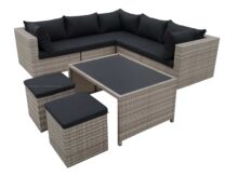 Fonteyn | Loungeset Salou Met Koffietafel | Light Grey