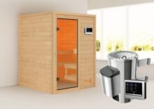 Woodfeeling | Sauna Sandra | Kachel 3,6 kW Externe Bediening