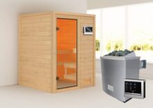 Woodfeeling | Sauna Sandra | Kachel 4,5 kW Externe Bediening