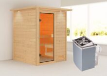 Woodfeeling | Sauna Sandra | Kachel 4,5 kW Geïntegreerde Bediening