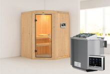 Karibu | Sauna Asmada | Biokachel 4,5 kW Externe Bediening