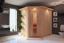 Karibu | Sauna Siirin met Dakkraag | Deur Energiesparend