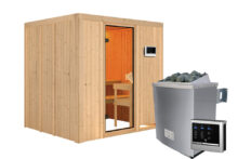 Karibu | Sauna Sodin | Bronzeglas | Kachel 4,5 kW Externe Bediening