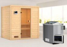 Woodfeeling | Sauna Selena | Biokachel 4,5 kW Externe Bediening